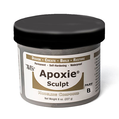 Aves Apoxie Sculpt - 2 Part Modeling Compound (A & B) - 4 Pound, Black